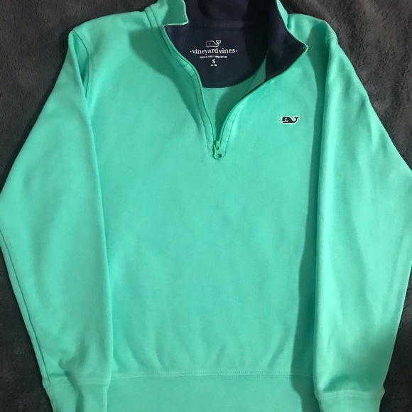 Vineyard Vines Other - VINEYARD VINES GREEN HALF ZIPPER PULL OVER S 8-10